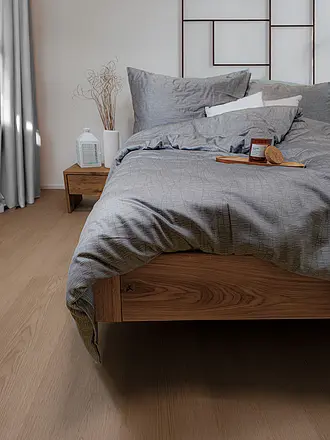 FLEURESSE | Satin Bettwäsche 70x90cm/140x200cm MODERN LIFE B Stone | 
